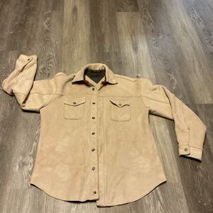 Tommy Hilfiger Tan Casual Button-Down jacket